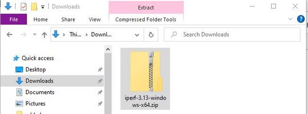 Saved to Downloads folder