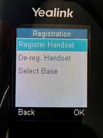 2.6. Press Register Handset.