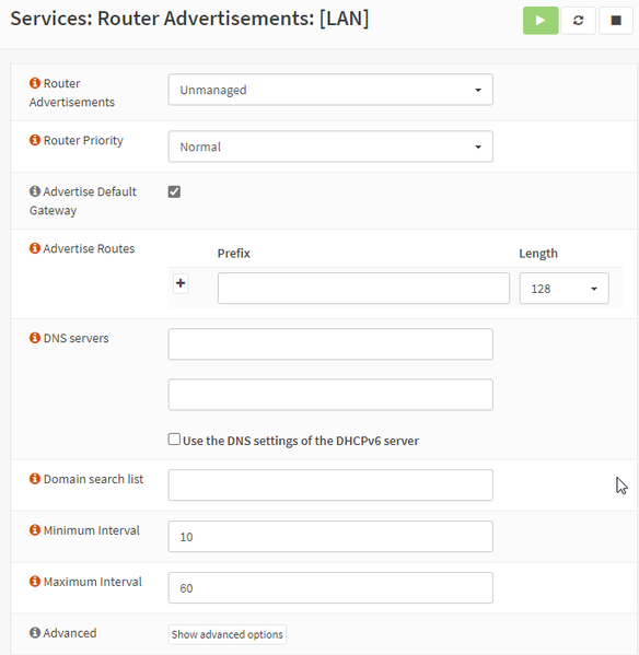 File:OPNsense Router Advertisements LAN settings.png