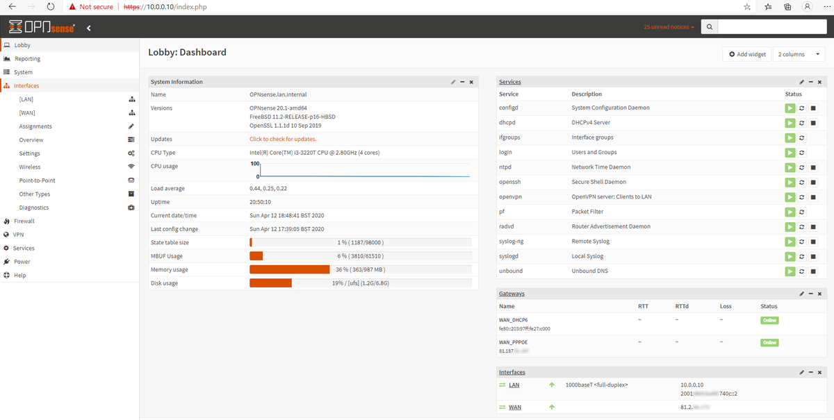 Router - OPNsense - AAISP Support Site